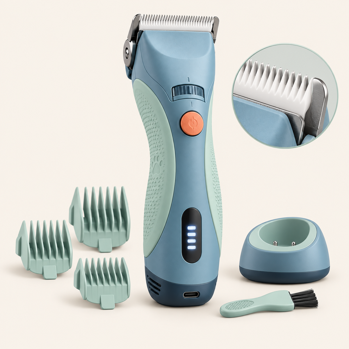 Pawmoriva® CalmCut Pro Quiet Pet Grooming Clipper ✂️🐾