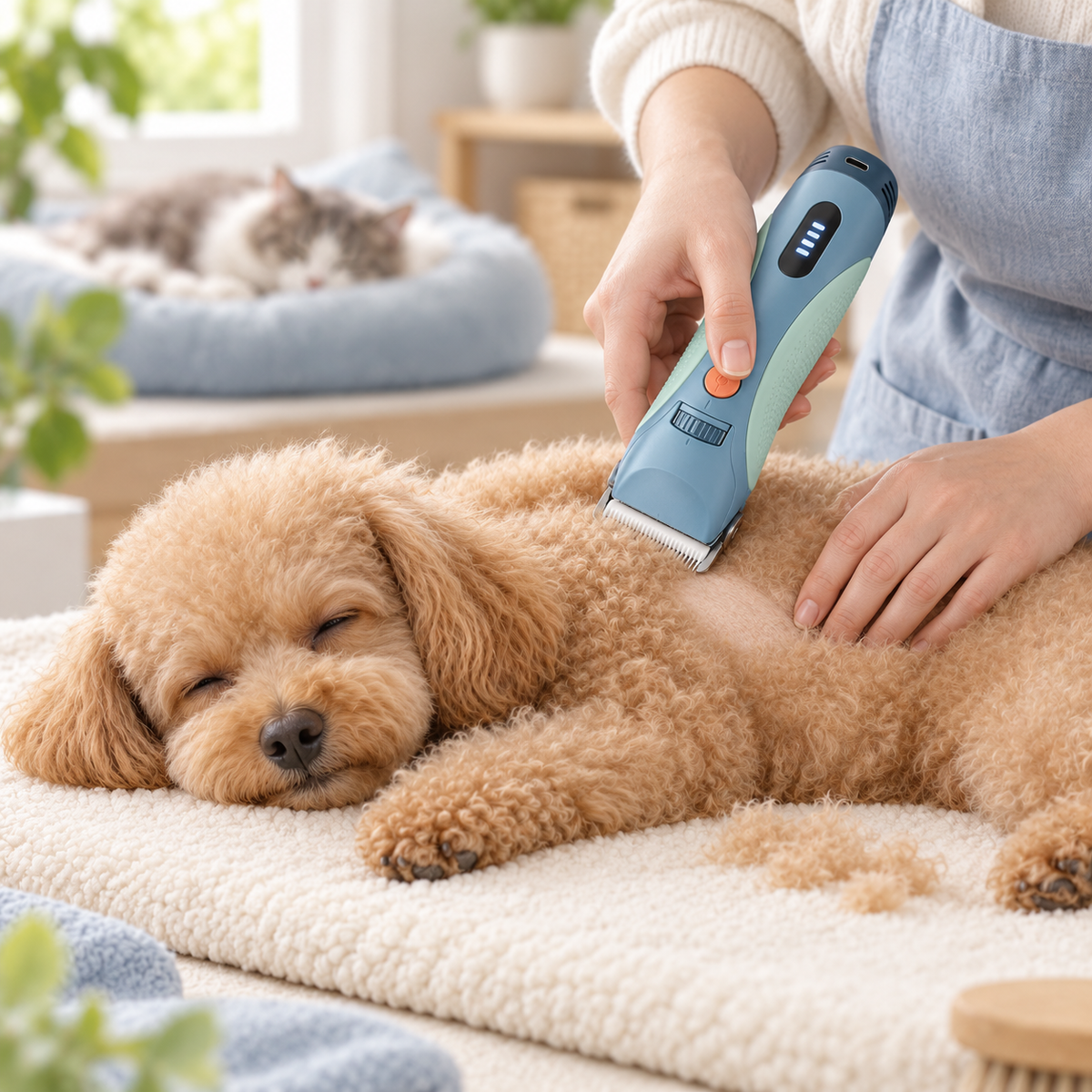 Pawmoriva® CalmCut Pro Quiet Pet Grooming Clipper ✂️🐾