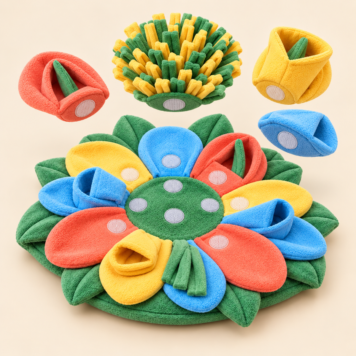Pawmoriva® WhiskerBloom Snuffle &amp; Foraging Mat 🌼🐾