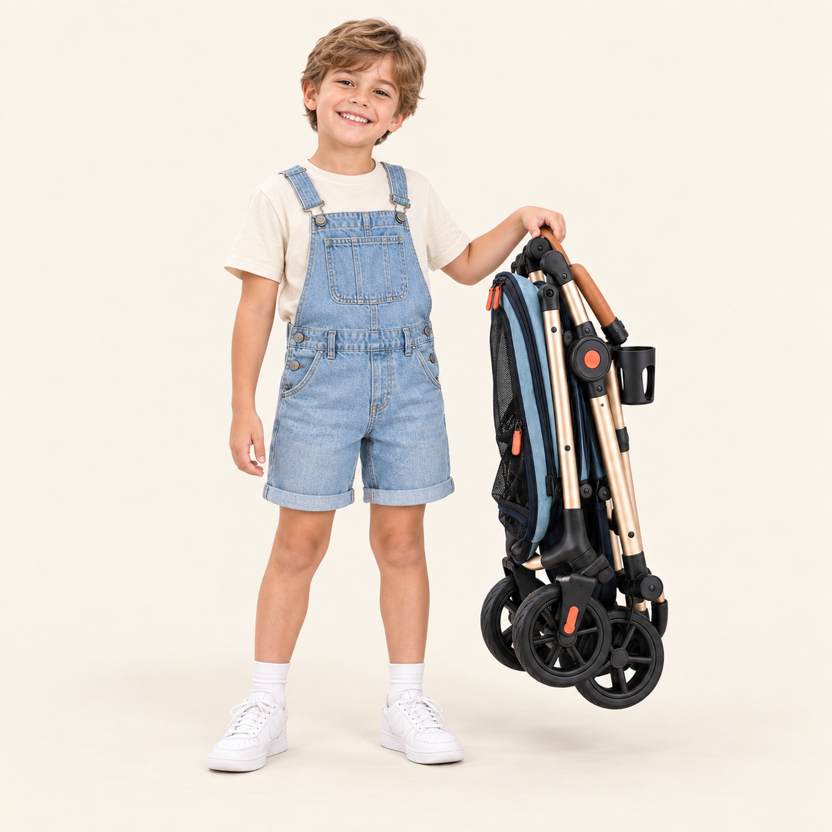 Pawmoriva® BreezeRide Foldable Pet Stroller 🐾